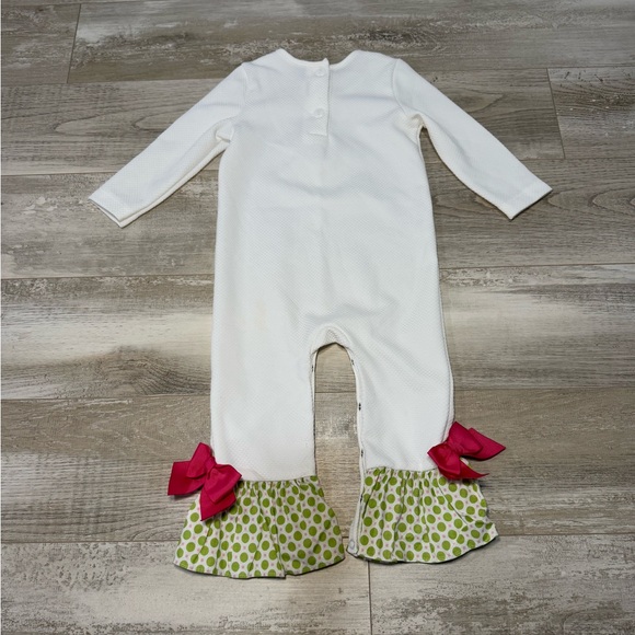 RICRAC & RUFFLES White Baby Romper with Pink Bows | Size 24 months - Picture 2 of 3